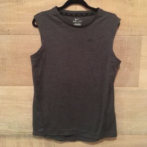 Boys medium Nike dri-fit dark grey sleeveless